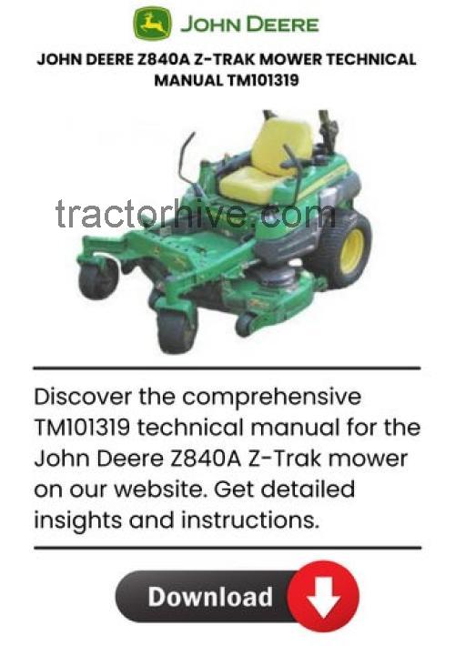 John Deere Z840A specs and reviews